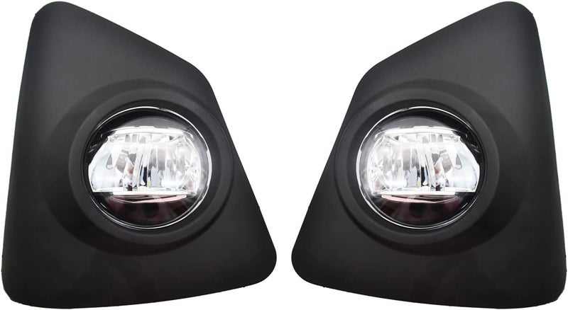 BOXLIGHT LED Fog Lights Compatible With 2014 2015 2016 Toyota Corolla S SE with Clear Lens Bumper Lamps Replacement Included Wiring Harness Kit Switch - Image 2